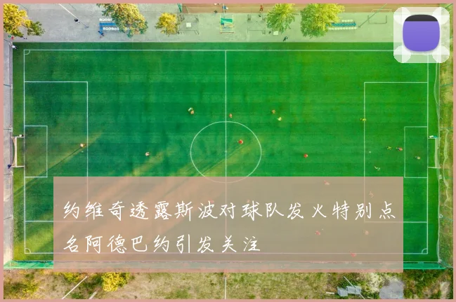 约维奇透露斯波对球队发火特别点名阿德巴约引发关注